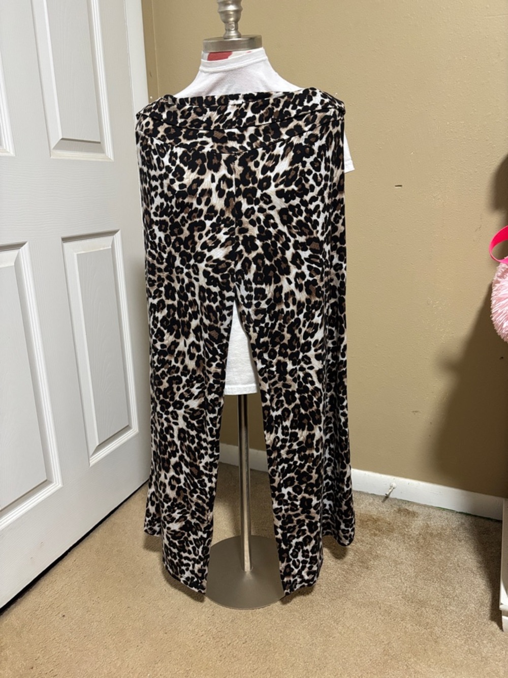 Popana Leopard Print women's pants in Black, Brown, Cream
